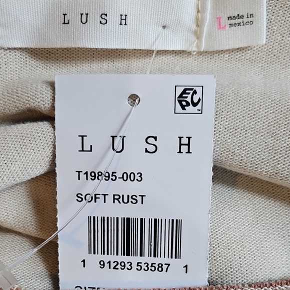 NWT Lush Soft Rust Top - Picture 4 of 5